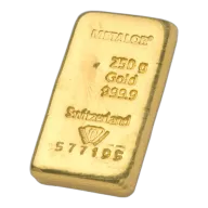 Metalor 250g Gold Bar