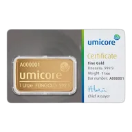 Umicore 1oz Gold Bar