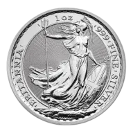 1 oz Britannia Silver Coin - Random Year