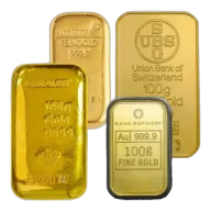 Misc Minted Gold Bar, 100 gram