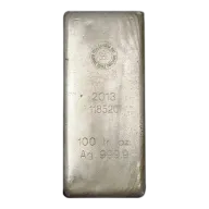 100 oz Royal Canadian Mint Silver Bar