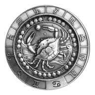 Buy 1 oz Silver Zodiac Cancer Round