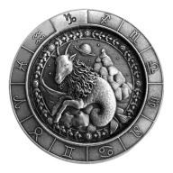 Buy 1 oz Silver Zodiac Capricorn Round