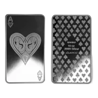 Buy 10 oz Silver Ace of Hearts Bar .9999