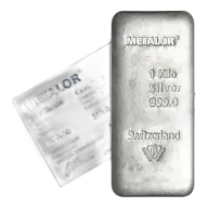 Metalor 1 Kilo Silver Bar