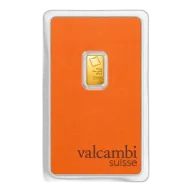 1/2 gram Gold Bar - Valcambi (Carded)