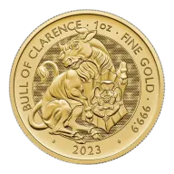 2023 UK Tudor Beasts Bull of Clarence 1oz Gold Coin