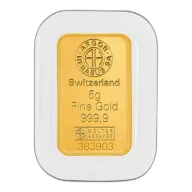 5 Gram Argor-Heraeus Gold Bar (In Assay)