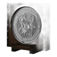 500 oz PRCA Tiedown Roping Silver Round