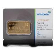 Umicore 20g Stamped Gold Bar