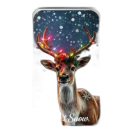 1 oz Christmas Deer Silver Bar