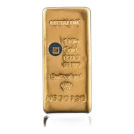 Metalor 1Kg Cast Gold Bar