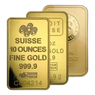 10 oz Gold Bar (Mint of Our Choice)
