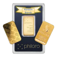 1/2 oz Gold Bar 999.9 Fine Random Brand