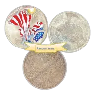 1 oz Silver Low Premium Random Style Coins Varied Condition