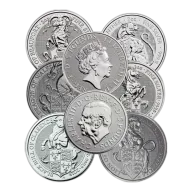 2 oz .9999 Silver Royal Tudor Beast's Coins (Random Years)