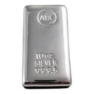 10 oz ABC Cast Bar Silver Bar