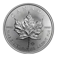 1 oz Silver Canadian Maple Leaf (2015)