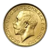 1918 India Gold Sovereign George V AU