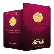 1g Gold Bank Happy Diwali Ganesh