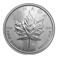 1oz Silver Canadian Maple Leaf (2019)
