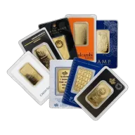 1 oz Gold Bar with Assay Card (Varied Mint)