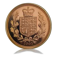 Half Gold Sovereign Queen Elizabeth Fourth Head (2002)
