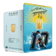 1g Gold PAMP Maradona Bar (999.9)