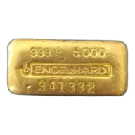 5 oz Engelhard Bull Loaf Gold Bar | Vintage