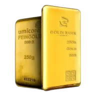 250g Gold Investment Bar Mixed Brands (Best Value)