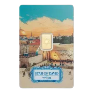 1 Gram PAMP Star of David Gold Bar