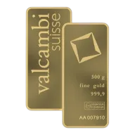 500g Valcambi Gold Bar