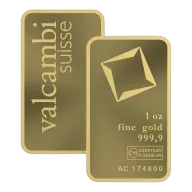 1 Ounce Valcambi Minted Gold Bar