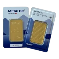 50 Gram Metalor Minted Gold Bar