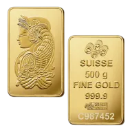500 Gram PAMP Lady Fortuna Gold Bar