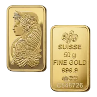 50g Fortuna Gold Bar