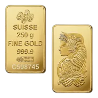 250g Fortuna Gold Bar