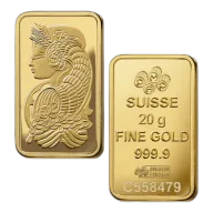 20 Gram PAMP Lady Fortuna Gold Bar