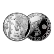 2018 1 oz South Korean Tiger Silver Medal