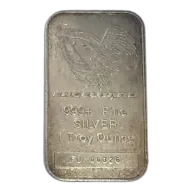 1 oz Silver Bar - Engelhard (Tall-Eagle Design)