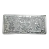 100 Gram Buddha Silver Bar - Vintage