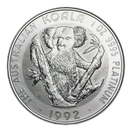 1oz Platinum Perth Mint Australian Koala (1992)