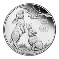 1/2oz Silver Perth Mint Year of the Rabbit (2023)
