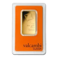 Gold 1 oz Valcambi Bar - in Assayers' Card