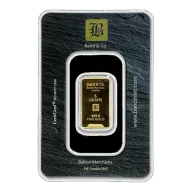 5g Gold Bar - Baird & Co Minted Certicard