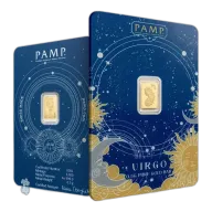 0.5g Gold PAMP Zodiacs Virgo Gold Bar