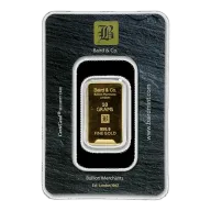 10g Gold Bar - Baird & Co Minted Certicard