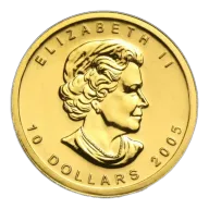 Gold 1/4 oz Canada Maple Leaf (BU) - Random Year Our Choice