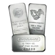 Engelhard 10 oz .999 Fine Silver Bar - Secondary Market - our choice design