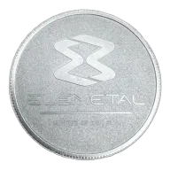 1/2 oz .999 Fine Silver Elemetal Fractional Round